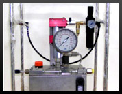 High pressure valve flush pump